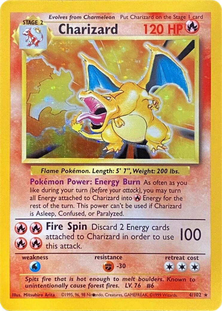 Charizard (004/102) (Black Dot Error) [Base Set 2] | L.A. Mood Comics and Games