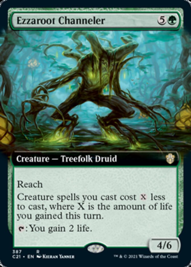 Ezzaroot Channeler (Extended Art) [Commander 2021] | L.A. Mood Comics and Games