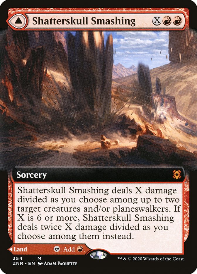 Shatterskull Smashing // Shatterskull, the Hammer Pass (Extended Art) [Zendikar Rising] | L.A. Mood Comics and Games
