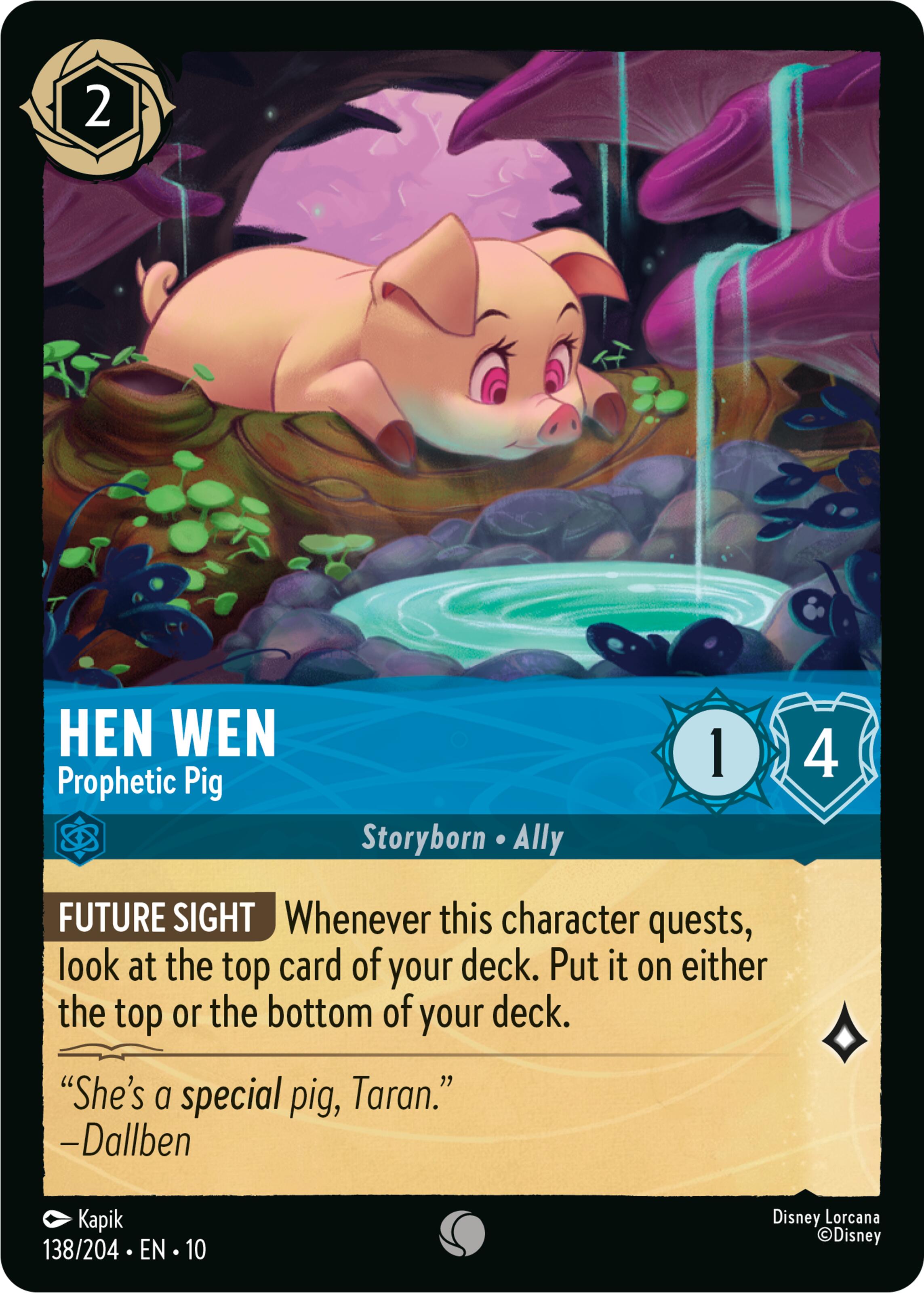 Hen Wen - Prophetic Pig (138/204) [Whispers in the Well] | L.A. Mood Comics and Games