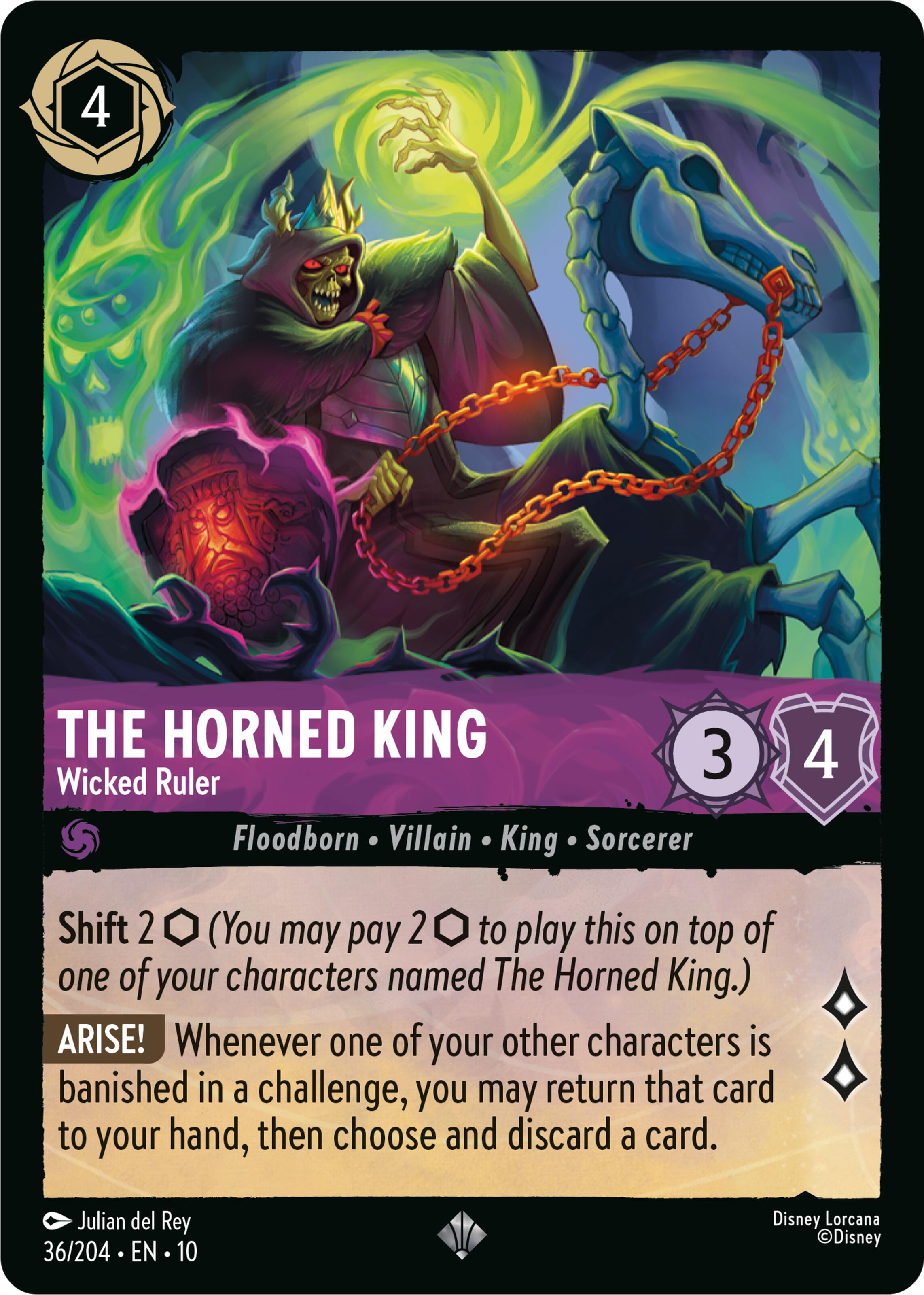 The Horned King - Wicked Ruler (36/204) [Whispers in the Well] | L.A. Mood Comics and Games