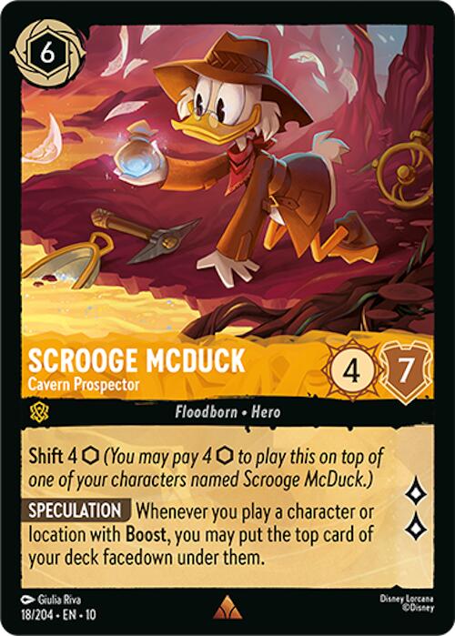 Scrooge McDuck - Cavern Prospector (18/204) [Whispers in the Well] | L.A. Mood Comics and Games