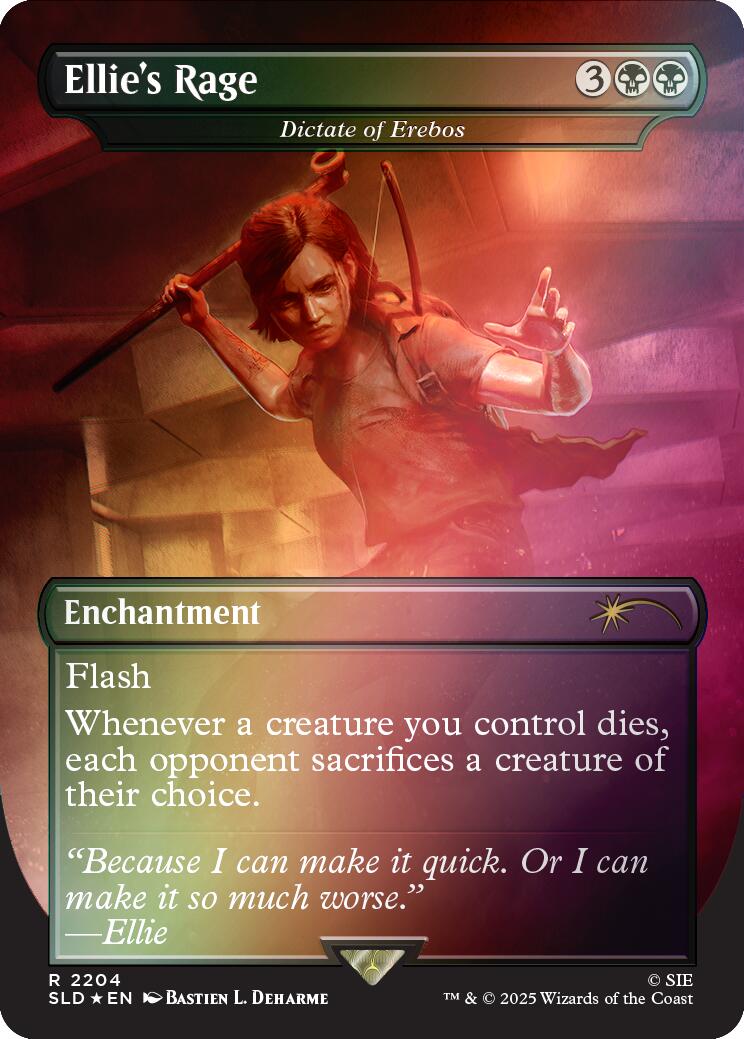 Ellie's Rage - Dictate of Erebos (Rainbow Foil) [Secret Lair Drop Series] | L.A. Mood Comics and Games
