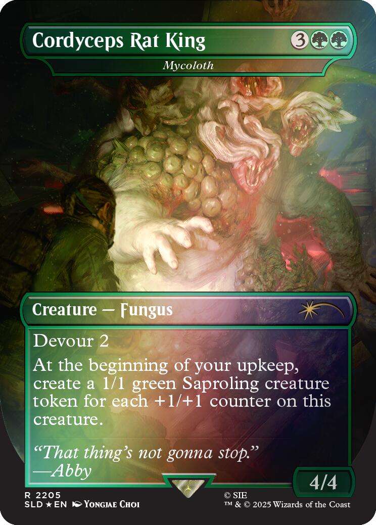 Cordyceps Rat King - Mycoloth (Rainbow Foil) [Secret Lair Drop Series] | L.A. Mood Comics and Games