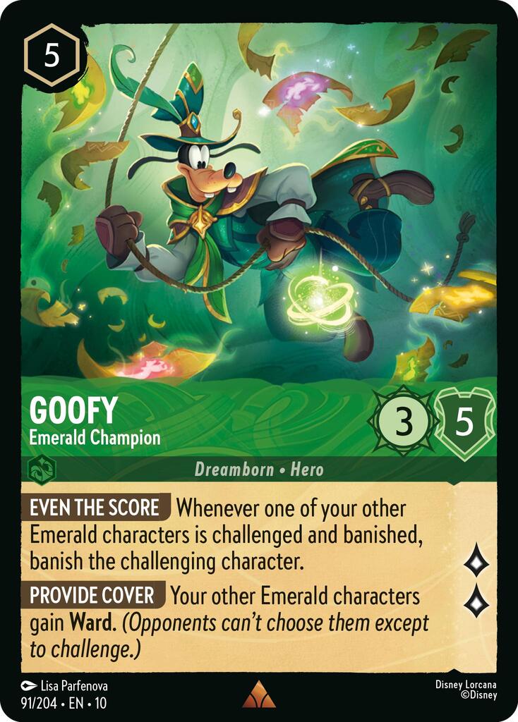 Goofy - Emerald Champion (91/204) [Whispers in the Well] | L.A. Mood Comics and Games