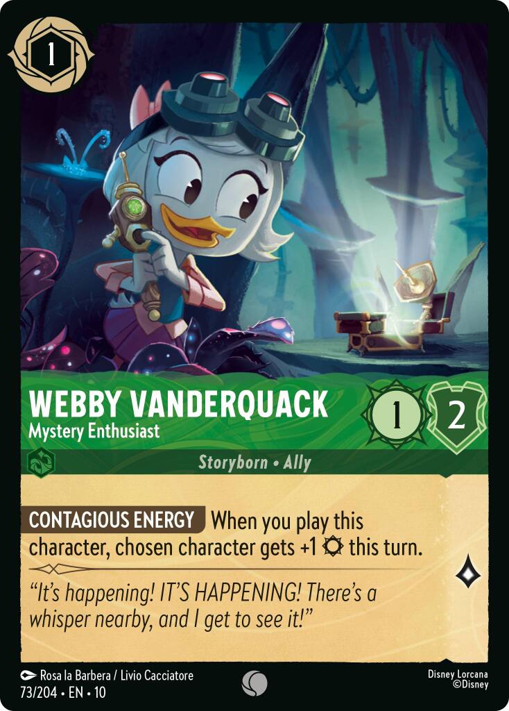 Webby Vanderquack - Mystery Enthusiast (73/204) [Whispers in the Well] | L.A. Mood Comics and Games