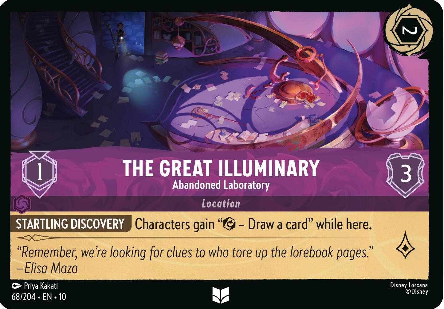 The Great Illuminary - Abandoned Laboratory (68/204) [Whispers in the Well] | L.A. Mood Comics and Games