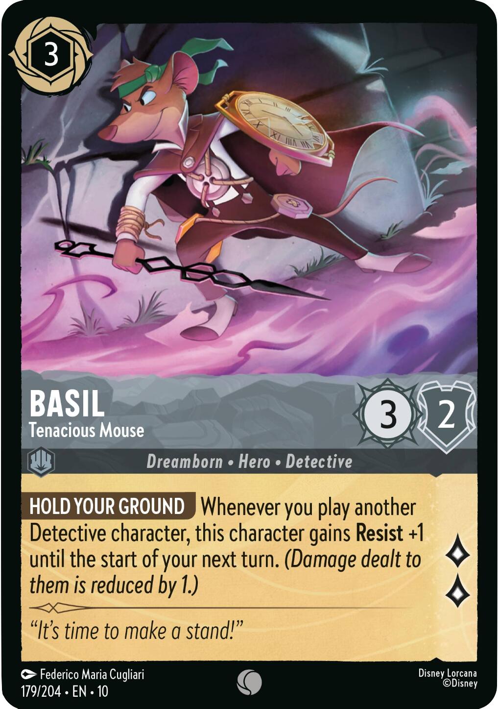 Basil - Tenacious Mouse (179/204) [Whispers in the Well] | L.A. Mood Comics and Games