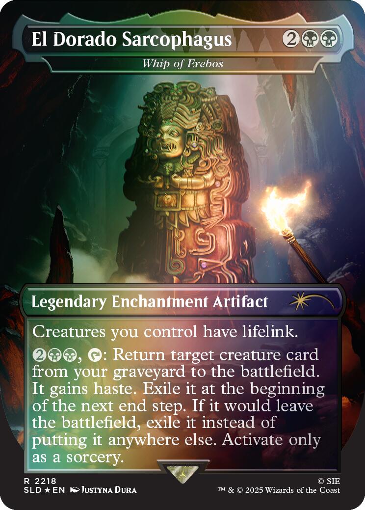 El Dorado Sarcophagus - Whip of Erebos (Rainbow Foil) [Secret Lair Drop Series] | L.A. Mood Comics and Games