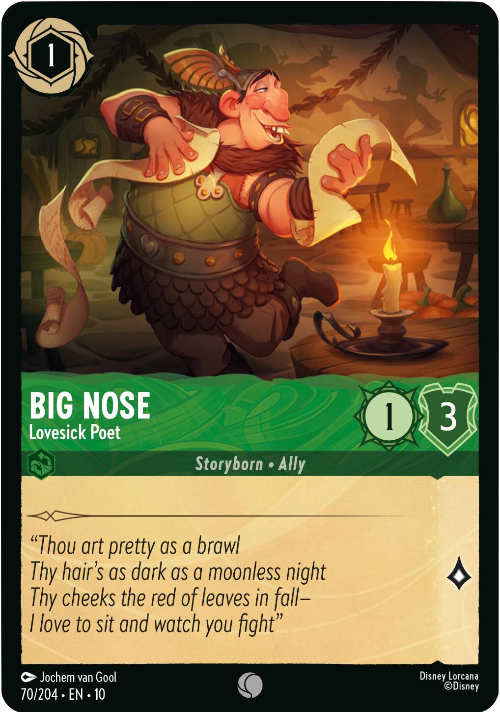 Big Nose - Lovesick Poet (70/204) [Whispers in the Well] | L.A. Mood Comics and Games