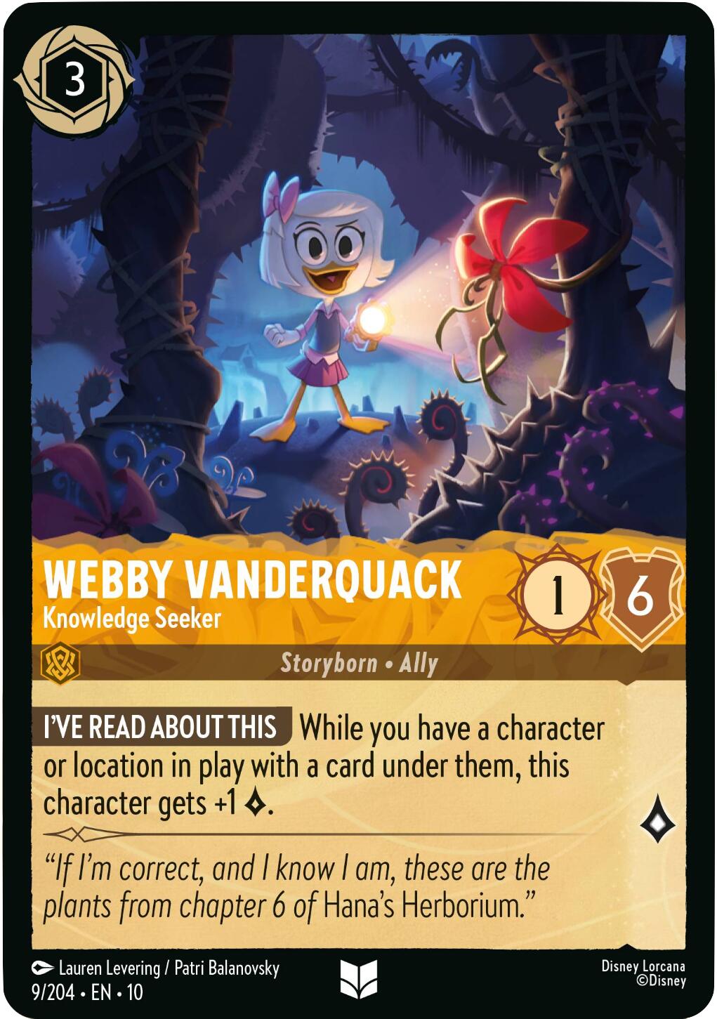 Webby Vanderquack - Knowledge Seeker (9/204) [Whispers in the Well] | L.A. Mood Comics and Games
