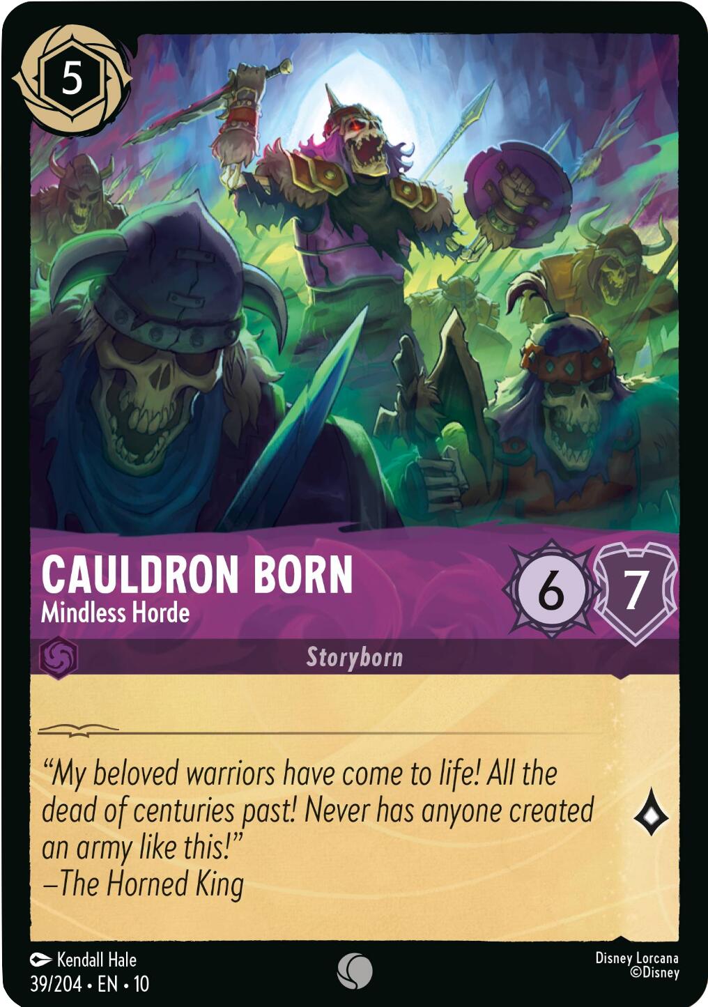 Cauldron Born - Mindless Horde (39/204) [Whispers in the Well] | L.A. Mood Comics and Games