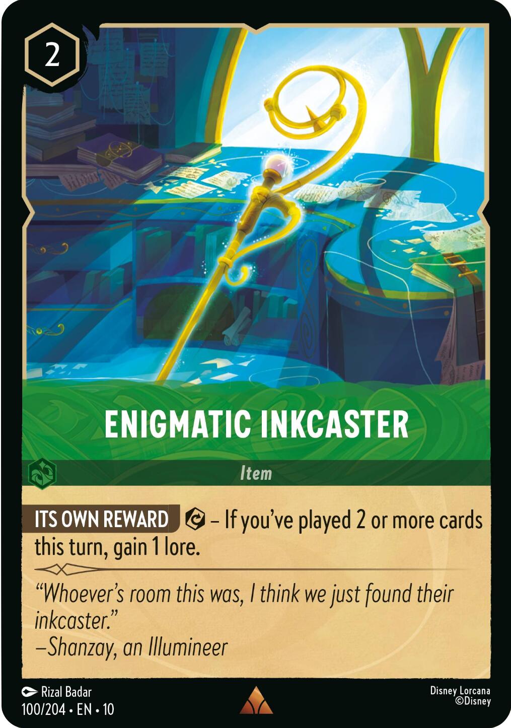 Enigmatic Inkcaster (100/204) [Whispers in the Well] | L.A. Mood Comics and Games