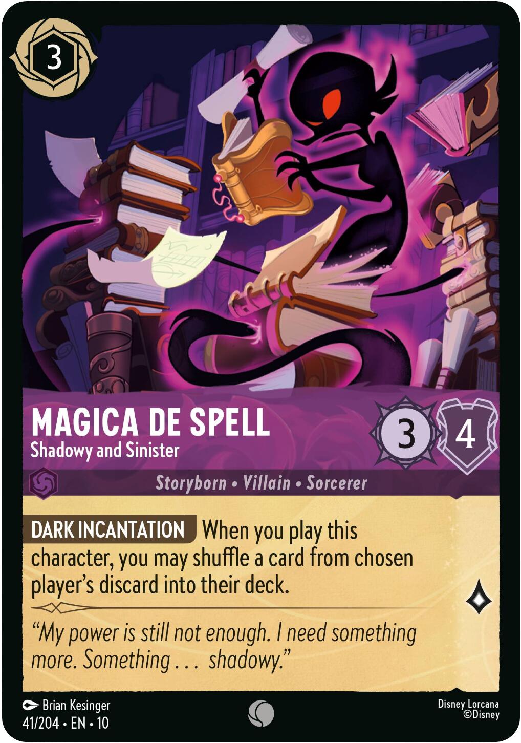 Magica De Spell - Shadowy and Sinister (41/204) [Whispers in the Well] | L.A. Mood Comics and Games