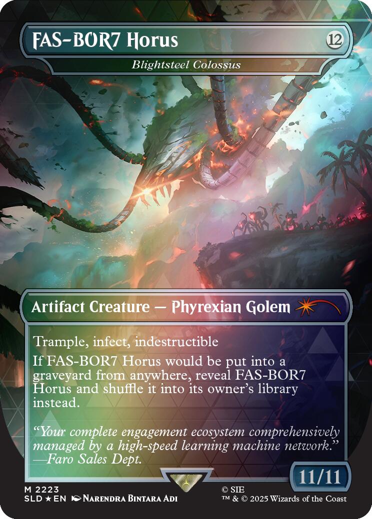 FAS-BOR7 Horus - Blightsteel Colossus (Rainbow Foil) [Secret Lair Drop Series] | L.A. Mood Comics and Games