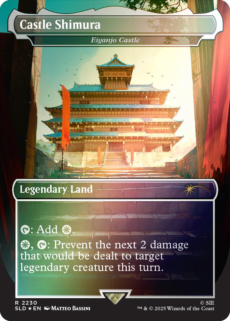 Castle Shimura - Eiganjo Castle (Rainbow Foil) [Secret Lair Drop Series] | L.A. Mood Comics and Games