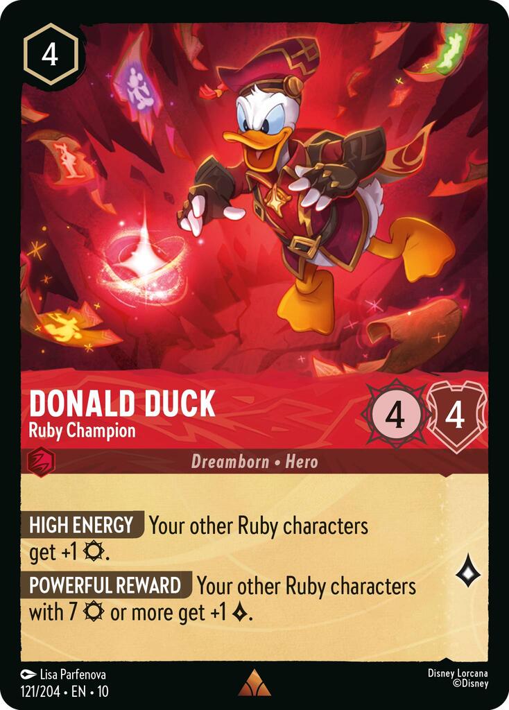 Donald Duck - Ruby Champion (121/204) [Whispers in the Well] | L.A. Mood Comics and Games