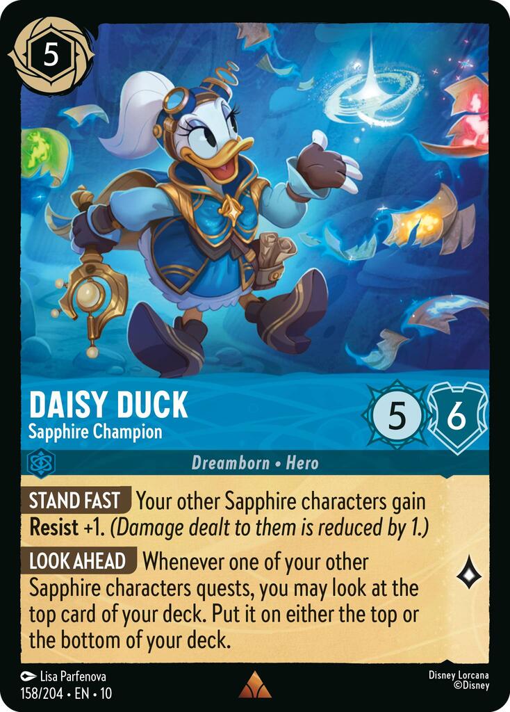 Daisy Duck - Sapphire Champion (158/204) [Whispers in the Well] | L.A. Mood Comics and Games