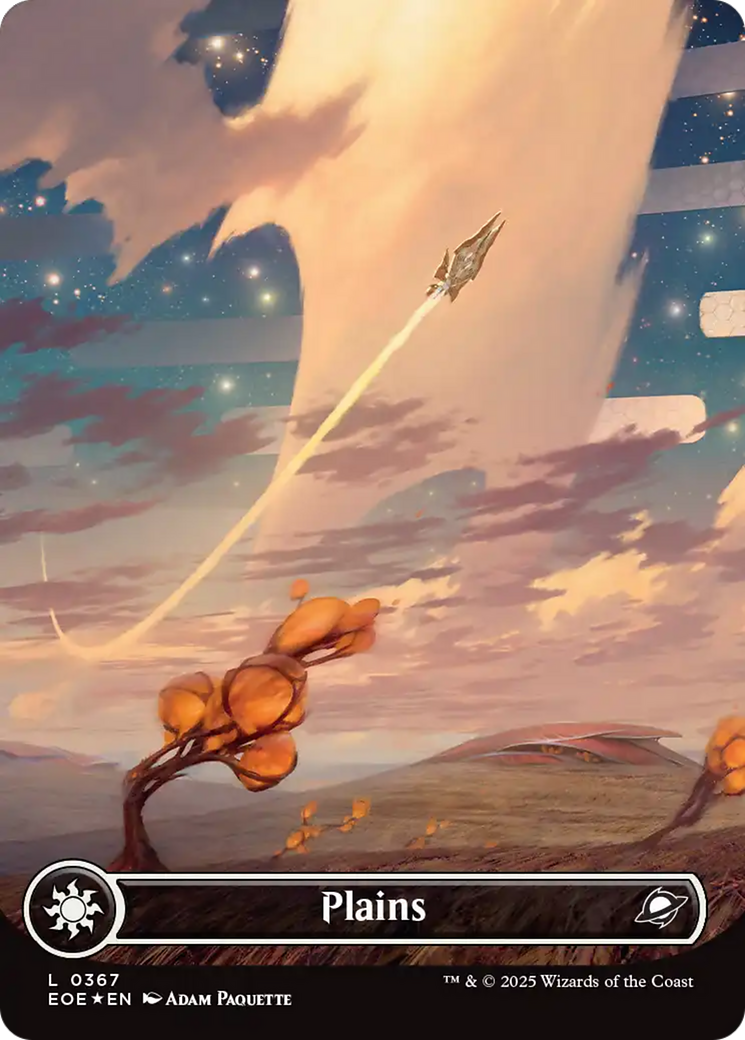 Plains (0367) (Borderless) (Galaxy Foil) [Edge of Eternities] | L.A. Mood Comics and Games