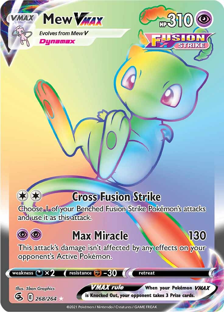 Mew VMAX (268/264) [Sword & Shield: Fusion Strike] | L.A. Mood Comics and Games