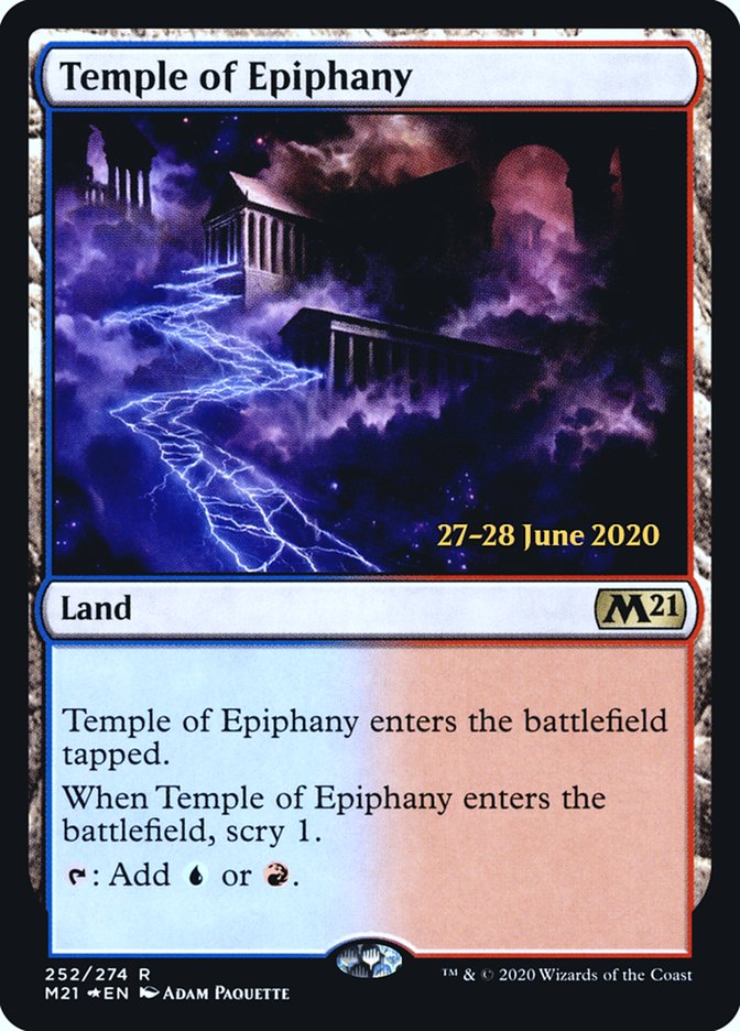 Temple of Epiphany [Core Set 2021 Prerelease Promos] | L.A. Mood Comics and Games