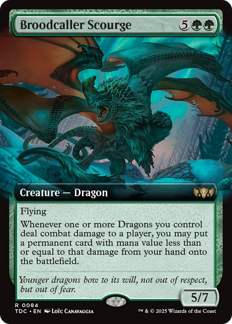 Broodcaller Scourge (Extended Art) [Tarkir: Dragonstorm Commander] | L.A. Mood Comics and Games