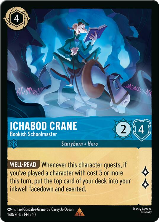 Ichabod Crane - Bookish Schoolmaster (148/204) [Whispers in the Well] | L.A. Mood Comics and Games