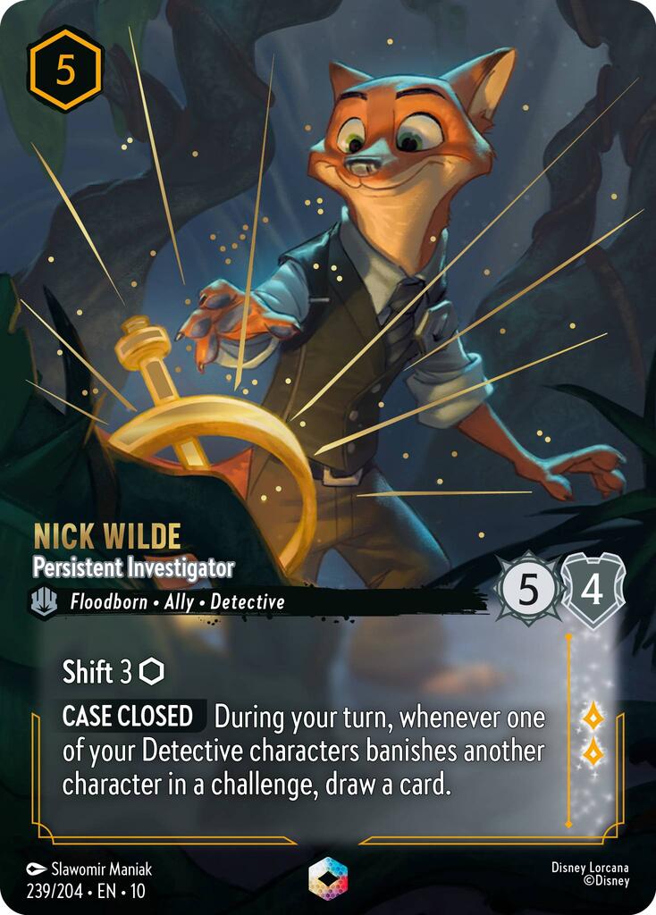 Nick Wilde - Persistent Investigator (Enchanted) (239/204) [Whispers in the Well] | L.A. Mood Comics and Games