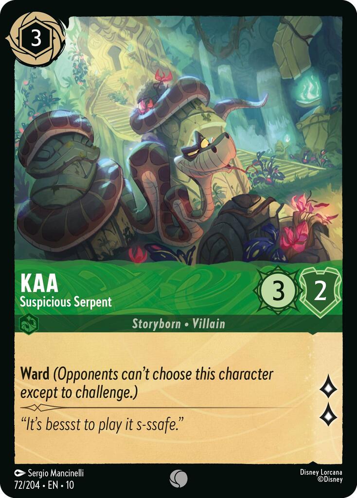 Kaa - Suspicious Serpent (72/204) [Whispers in the Well] | L.A. Mood Comics and Games