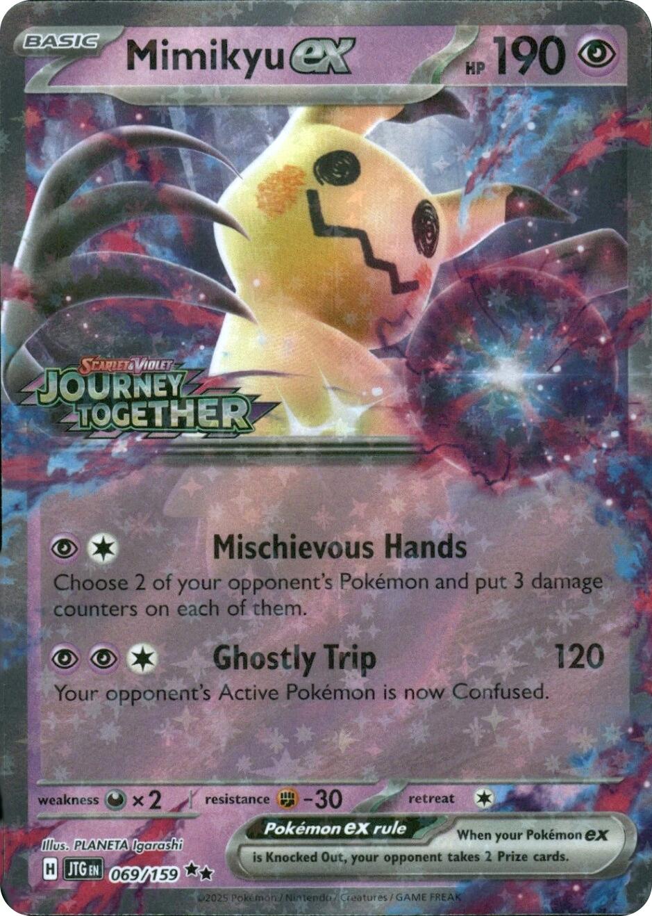 Mimikyu ex (069/159) (Journey Together Stamped) [Miscellaneous Cards] | L.A. Mood Comics and Games