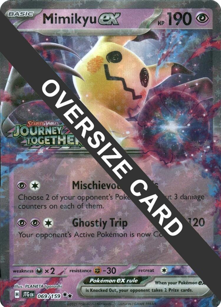 Mimikyu ex (069/159) (Journey Together Stamped) (Jumbo Card) [Miscellaneous Cards] | L.A. Mood Comics and Games