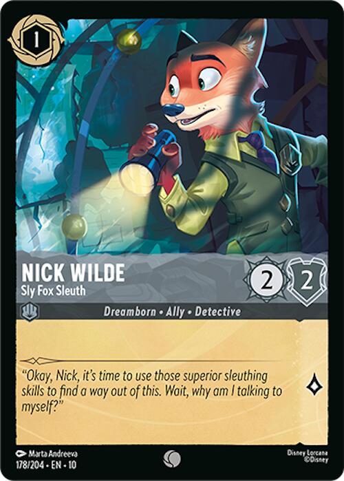 Nick Wilde - Sly Fox Sleuth (178/204) [Whispers in the Well] | L.A. Mood Comics and Games