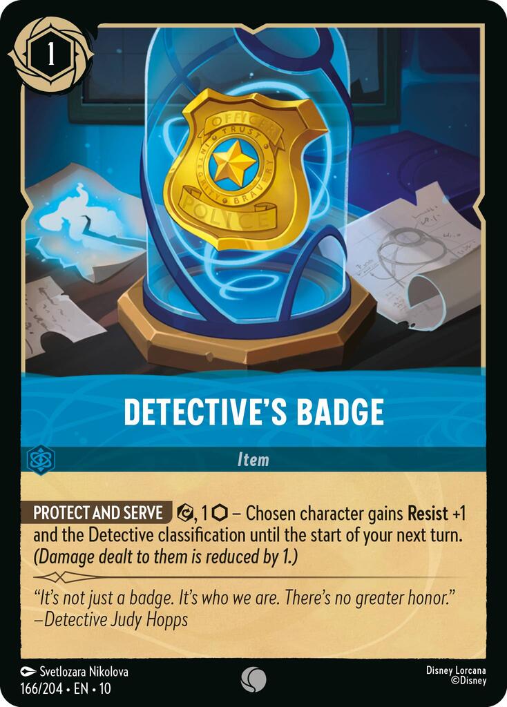Detective's Badge (166/204) [Whispers in the Well] | L.A. Mood Comics and Games