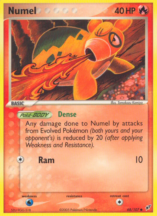 Numel (68/107) [EX: Deoxys] | L.A. Mood Comics and Games