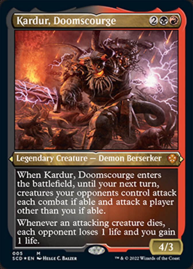 Kardur, Doomscourge (Foil Etched) [Starter Commander Decks] | L.A. Mood Comics and Games