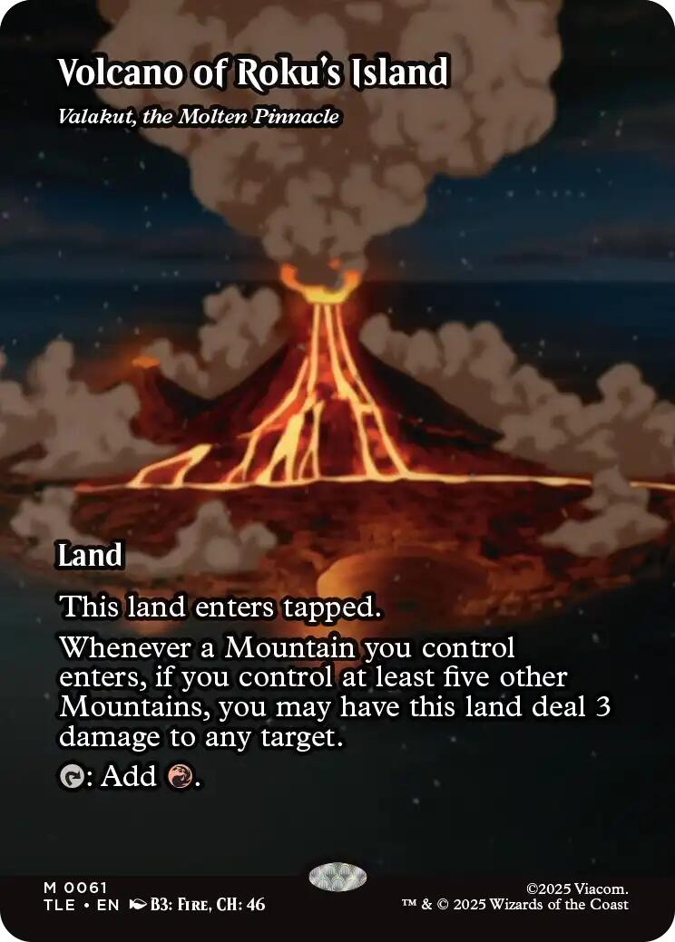 Volcano of Roku's Island - Valakut, the Molten Pinnacle [Avatar: The Last Airbender: Eternal-Legal] | L.A. Mood Comics and Games