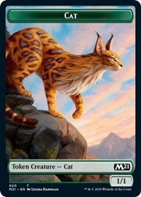 Cat (020) // Dog Double-Sided Token [Core Set 2021 Tokens] | L.A. Mood Comics and Games