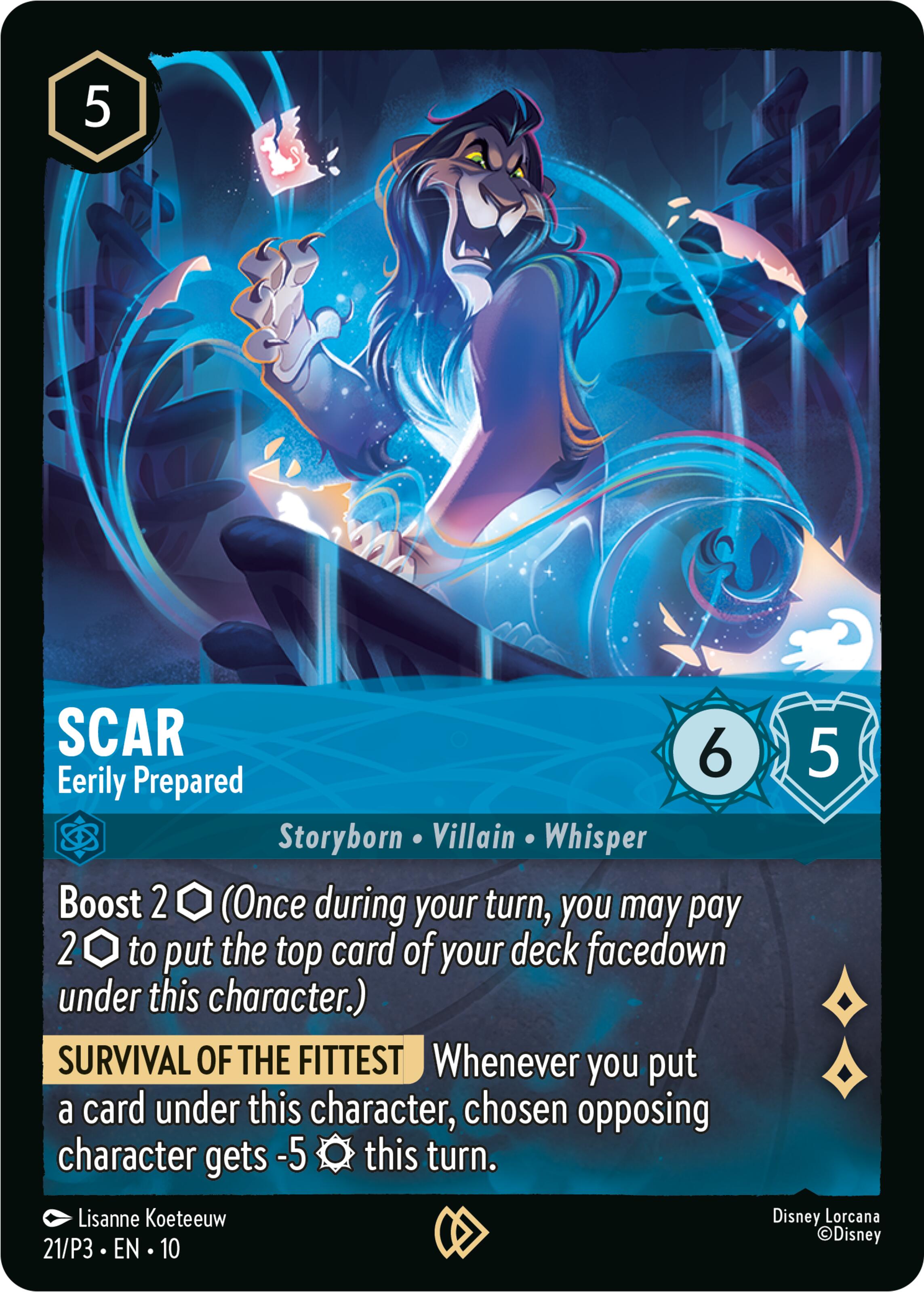 Scar - Eerily Prepared (21) [Promo Cards] | L.A. Mood Comics and Games