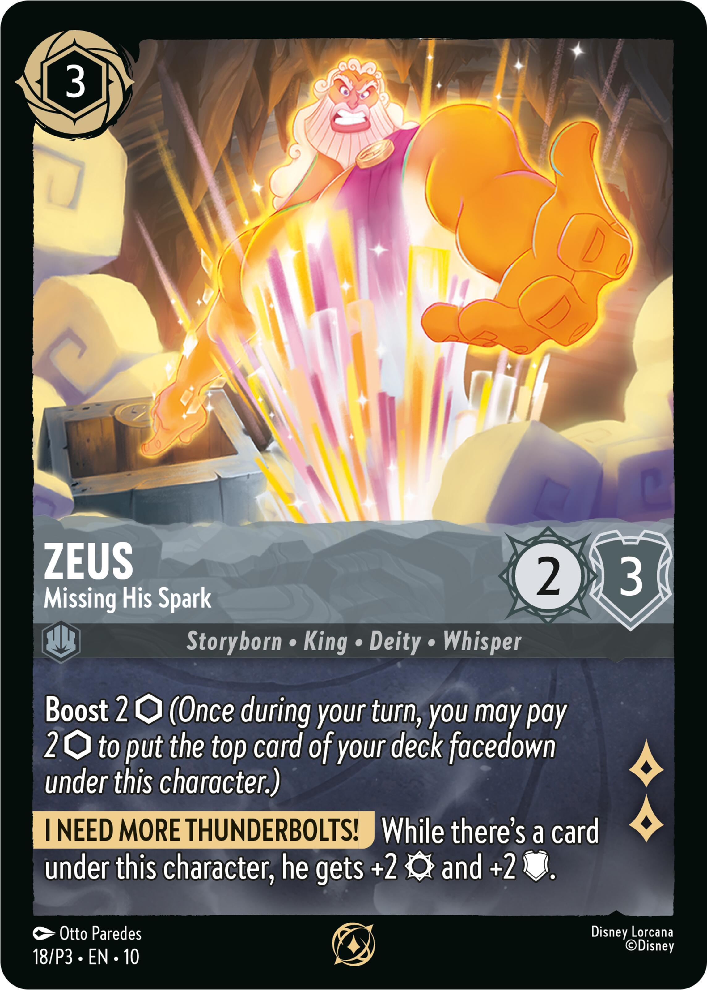 Zeus - Missing His Spark (18) [Promo Cards] | L.A. Mood Comics and Games