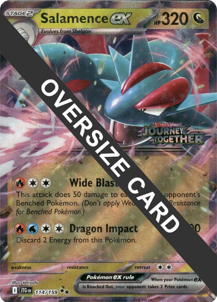 Salamence ex (114/159) (Jumbo Card) [Scarlet & Violet: Journey Together] | L.A. Mood Comics and Games