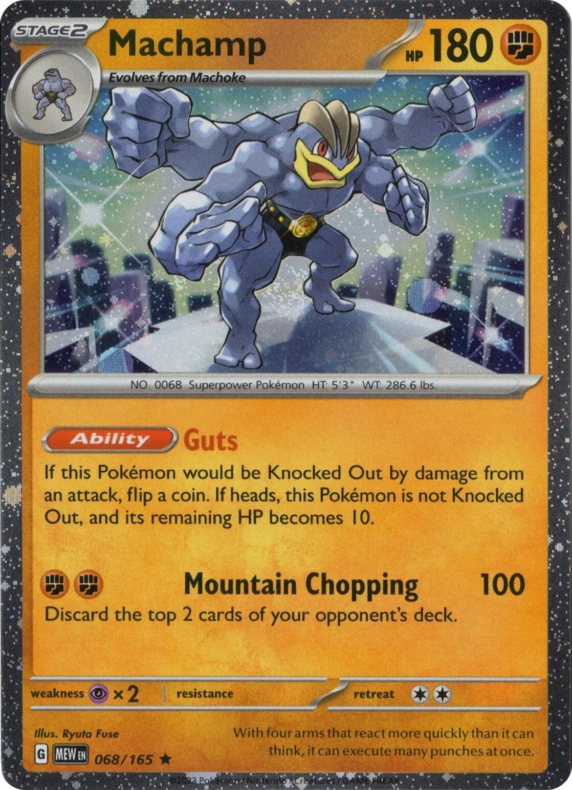 Machamp 068/165 (Cosmos Holo) [Miscellaneous Cards] | L.A. Mood Comics and Games