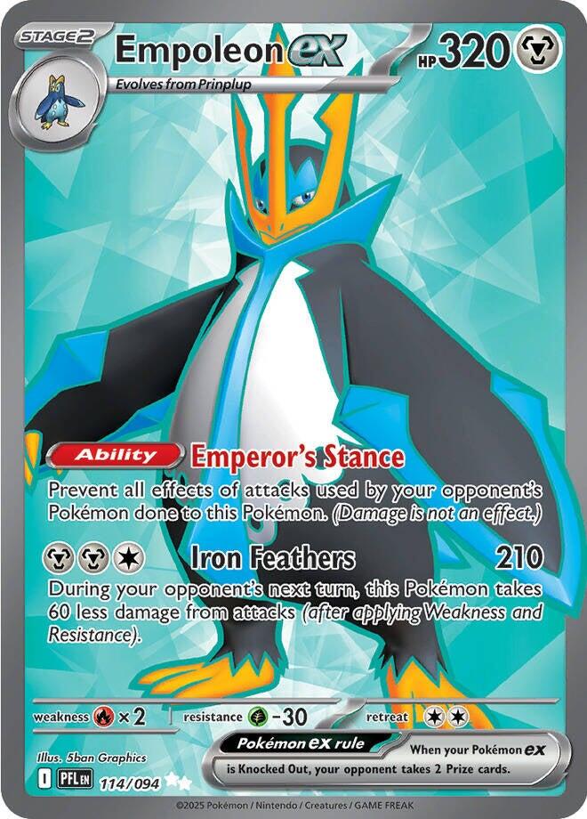 Empoleon ex (114/094) [Mega Evolution: Phantasmal Flames] | L.A. Mood Comics and Games