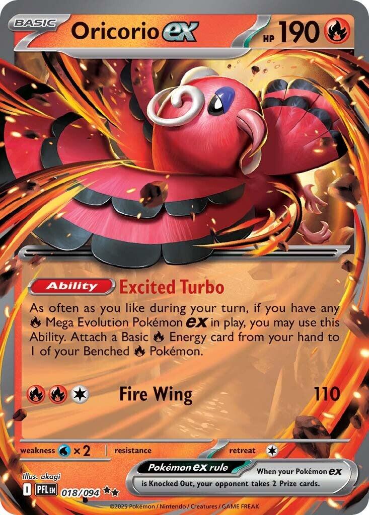 Oricorio ex (018/094) [Mega Evolution: Phantasmal Flames] | L.A. Mood Comics and Games