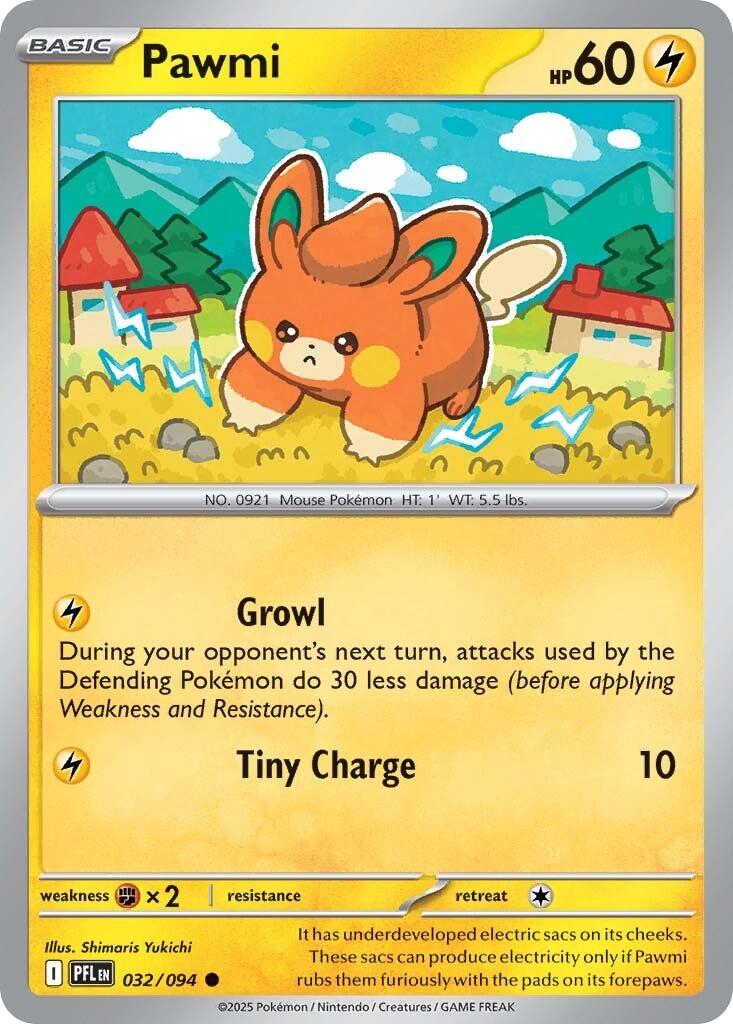 Pawmi (032/094) [Mega Evolution: Phantasmal Flames] | L.A. Mood Comics and Games