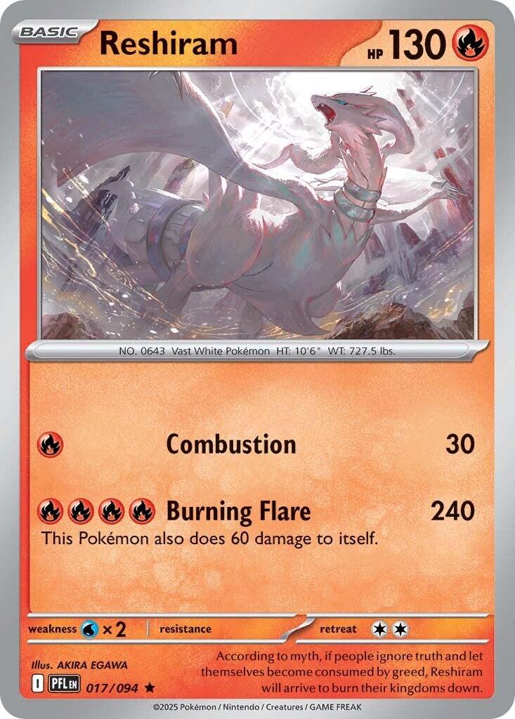 Reshiram (017/094) [Mega Evolution: Phantasmal Flames] | L.A. Mood Comics and Games