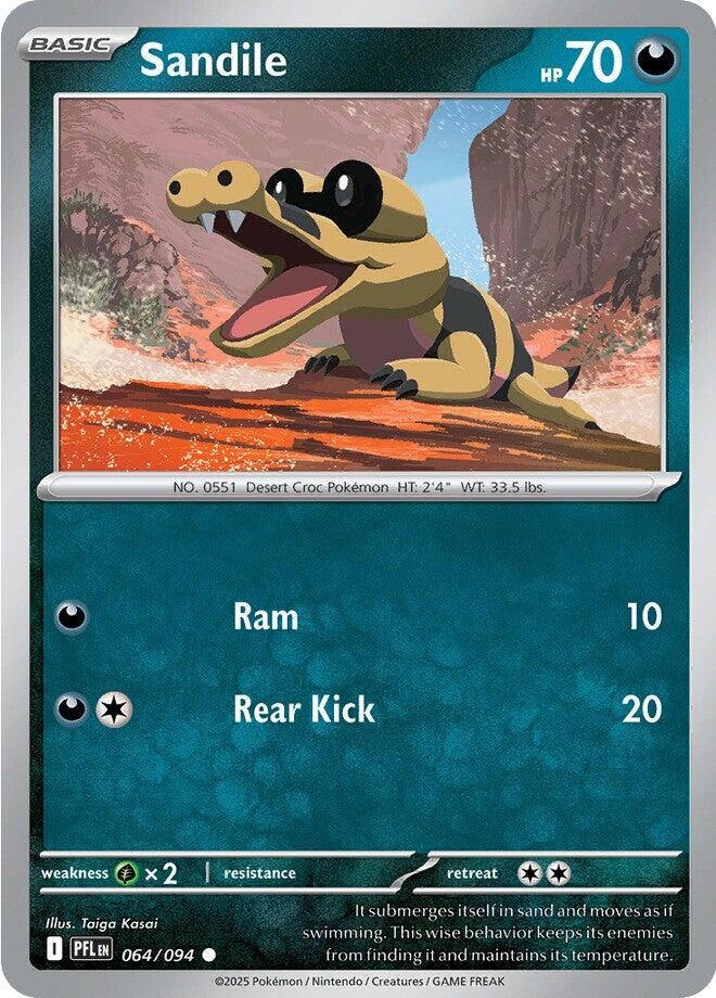 Sandile (064/094) [Mega Evolution: Phantasmal Flames] | L.A. Mood Comics and Games