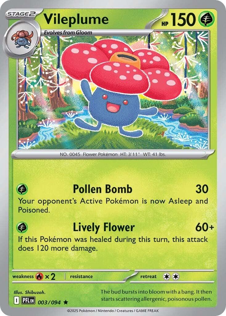 Vileplume (003/094) [Mega Evolution: Phantasmal Flames] | L.A. Mood Comics and Games
