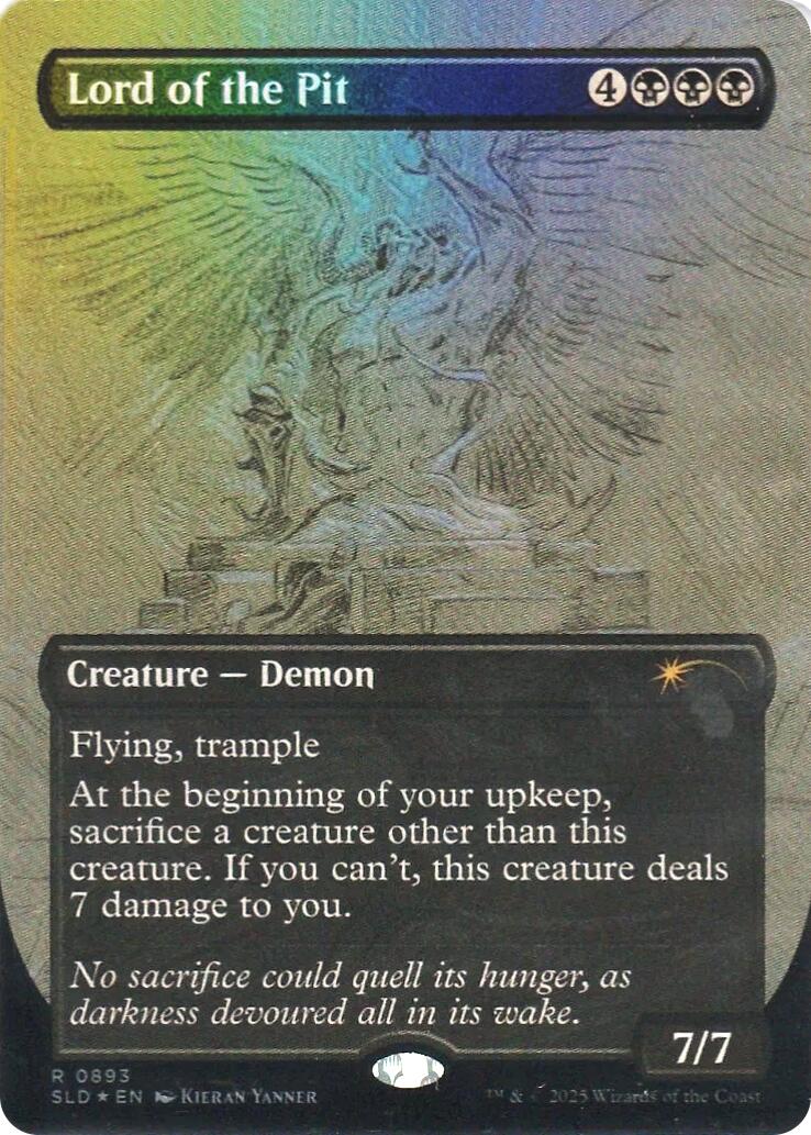 Lord of the Pit (Sketch Showcase) (Rainbow Foil) [Secret Lair Drop Series] | L.A. Mood Comics and Games