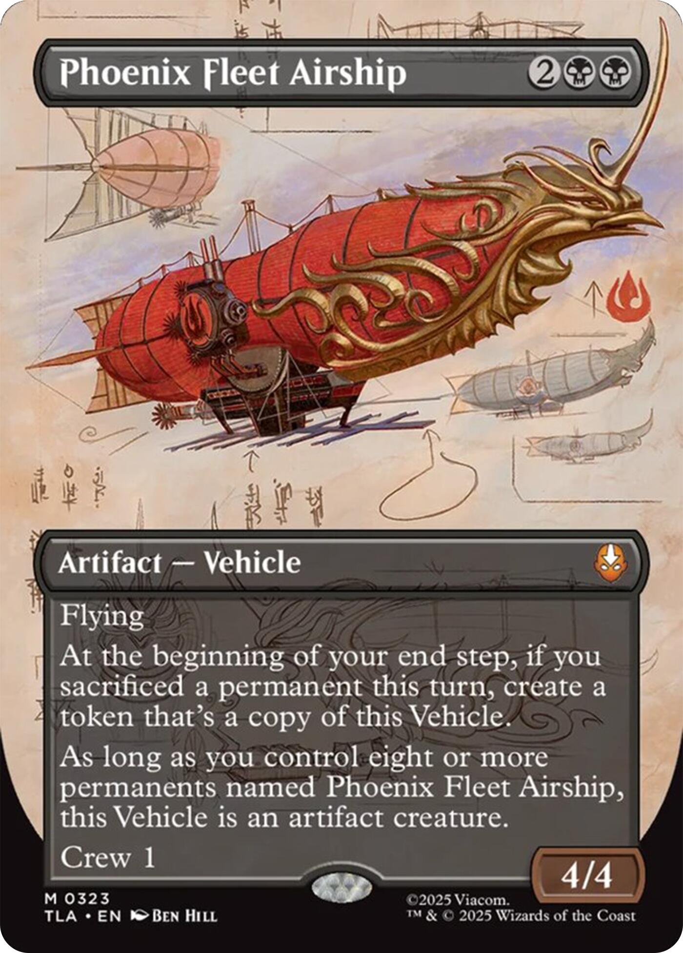 Phoenix Fleet Airship (Borderless) [Avatar: The Last Airbender] | L.A. Mood Comics and Games