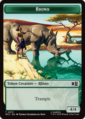 Bird // Rhino Double-Sided Token [Marvel Super Heroes Commander Tokens] | L.A. Mood Comics and Games